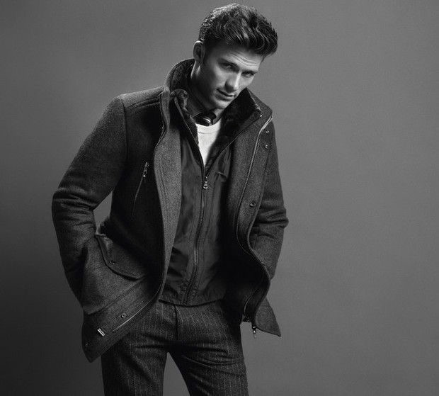 Edie Campbell i Scott Eastwood w kampanii Hugo Boss