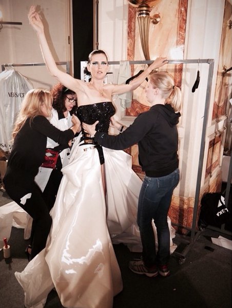 Versace haute couture jesień-zima 2014/2015 - relacja Instagram