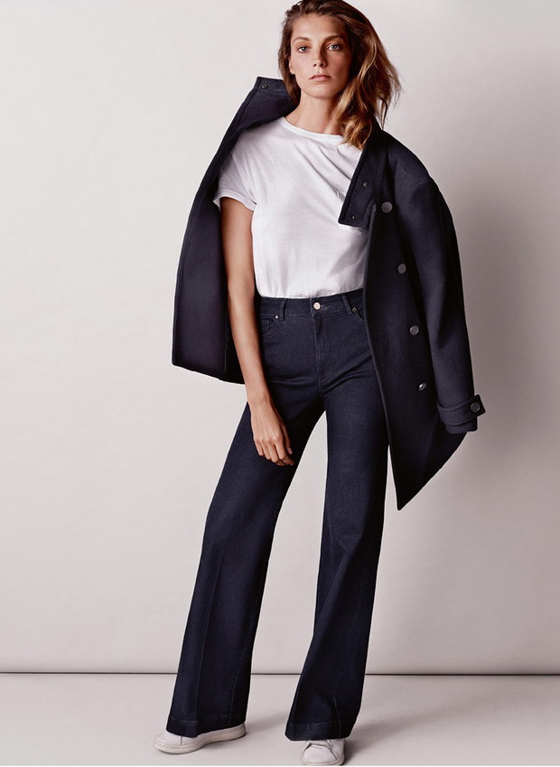 Daria Werbowy w zimowym lookbooku Mango