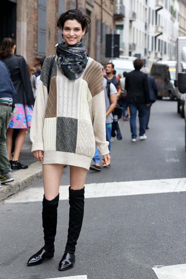 Street fashion: swetry na jesień