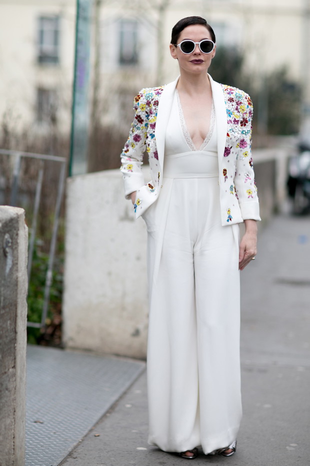 Street fashion wiosna-lato 2015: biel