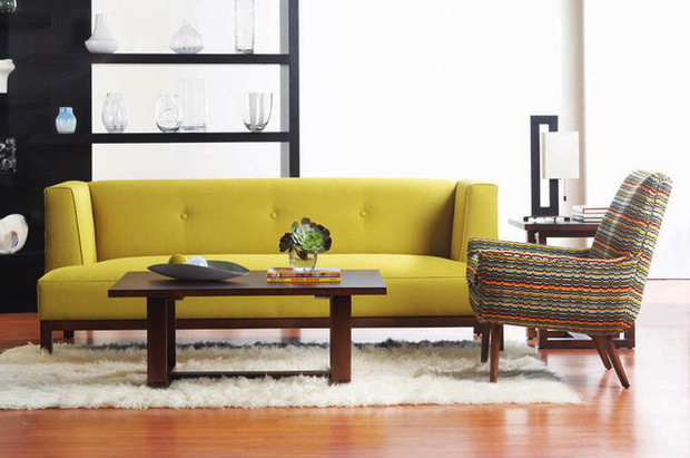 Żółta sofa - energia tkwi w kolorze