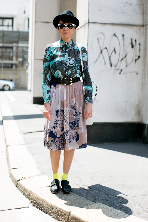 Street fashion wiosna-lato 2015: plisy