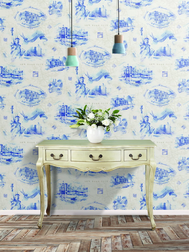 Piękne wnętrza: wzory jak z chińskiej porcelany