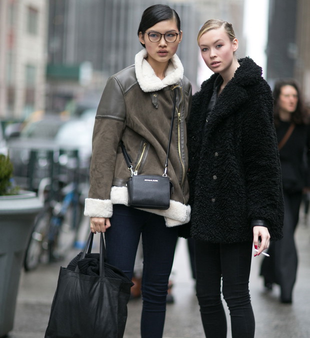 Street fashion: modelki off duty w Nowym Jorku