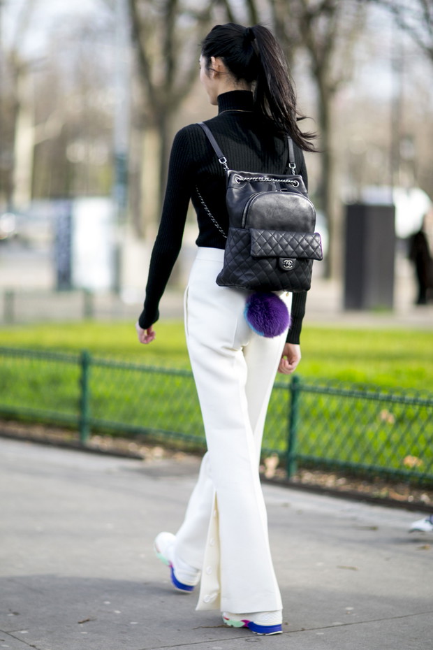 Street fashion: modelki off duty w Paryżu