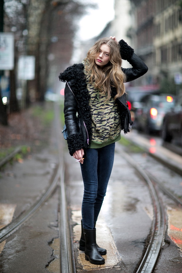 Street fashion: modelki off duty na Milan Fashion Week j-z 2016/2017