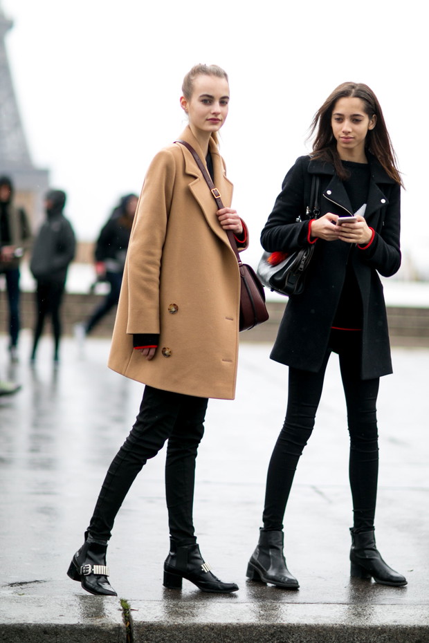 Street fashion: modelki off duty na Paris Fashion Week j-z 2016/2017