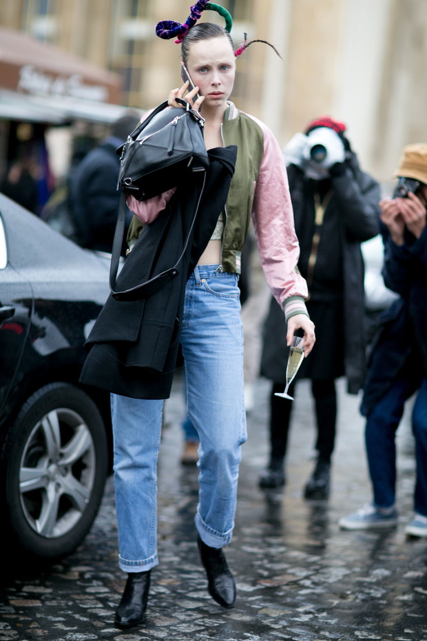 Street fashion: modelki off duty na Paris Fashion Week j-z 2016/2017
