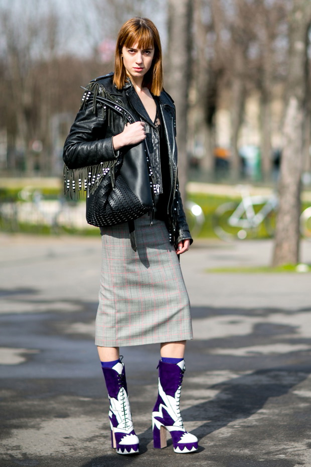 Street fashion: modelki off duty na Paris Fashion Week j-z 2016/2017