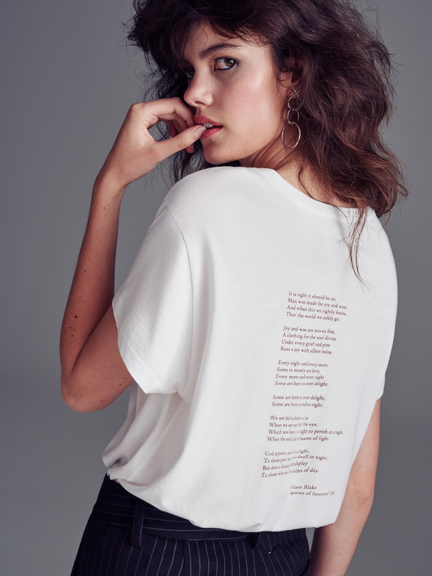T-shirt z wierszem Williama Blake