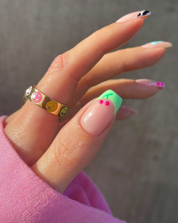 Owoce na paznokciach - idealny manicure na wiosnę