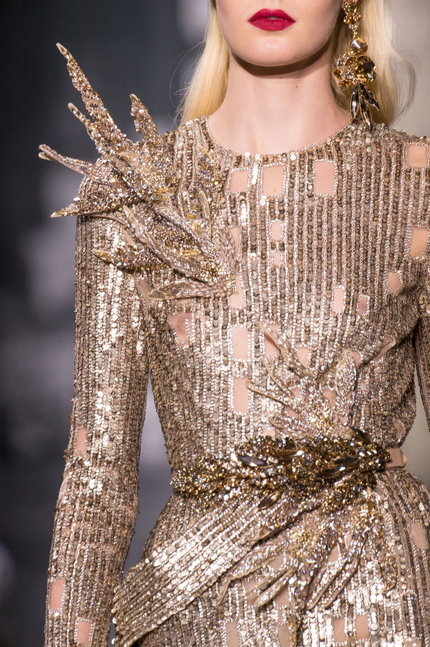 Elie Saab haute couture jesień-zima 2016/2017 - detale, fot. Imaxtree