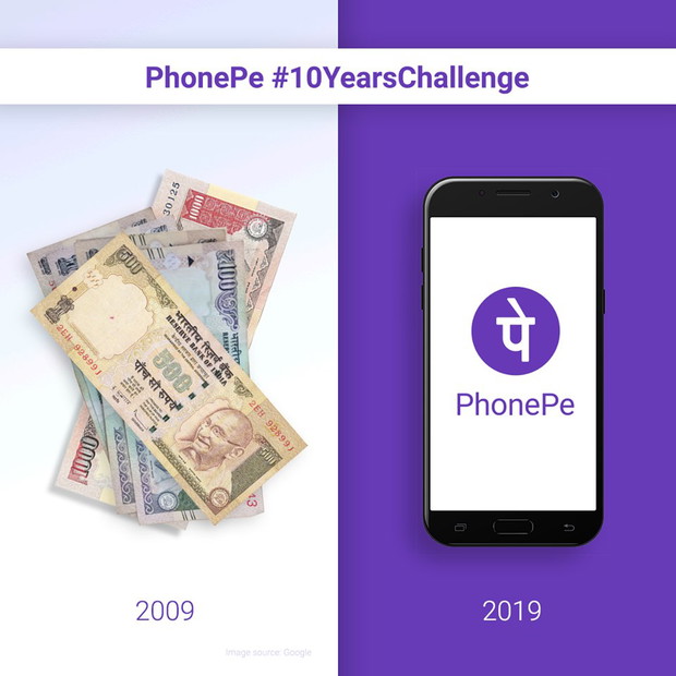 #10yearchallenge - PhonePe i zmiana sposobu płatności