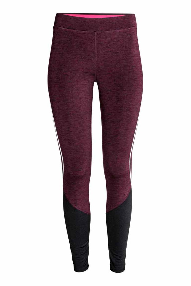 Przegląd kolekcji sportowych jesień-zima 2016/2017, ocieplane legginsy do biegania H&M, 139.90 zł