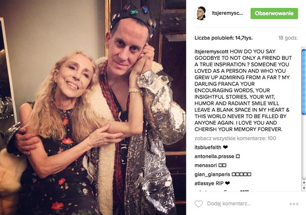 Nie żyje Franca Sozzani. Jak żegna ją branża mody?