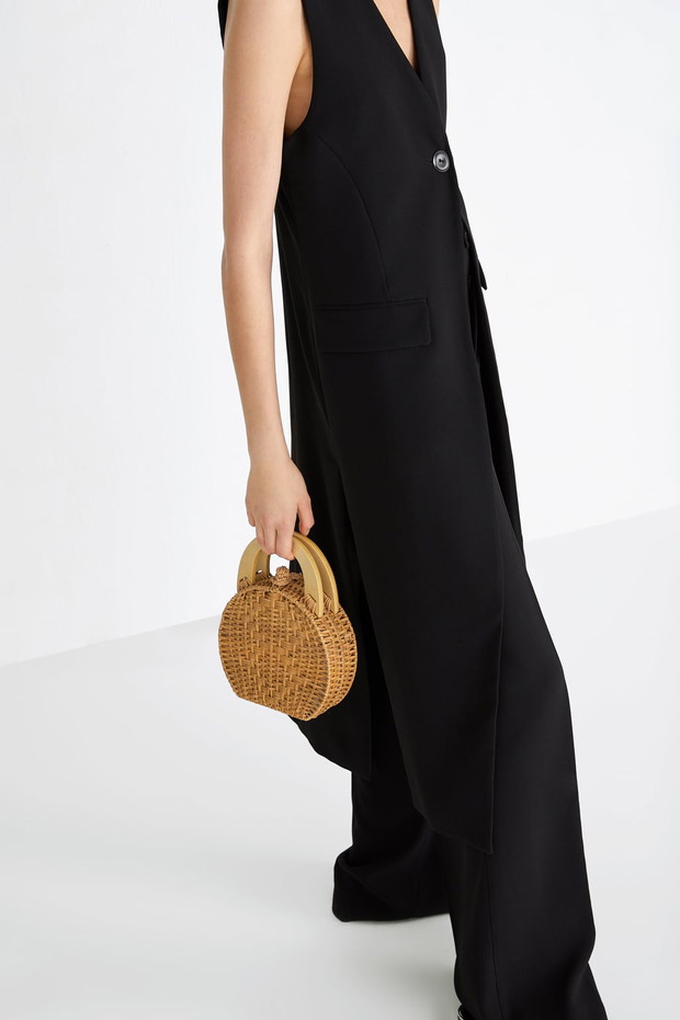 Koszyczek z naturalnych materiałów - Zara, 159 zł