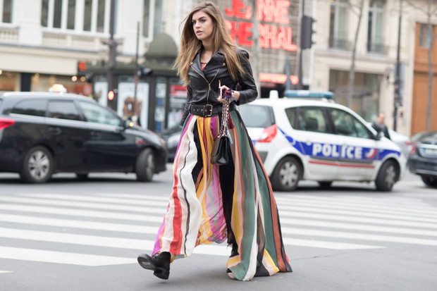 Street fashion: Paris Fashion Week haute couture wiosna 2017