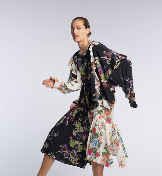 Kwiatowa sukienka Isabel Marant Pre-Fall 2017