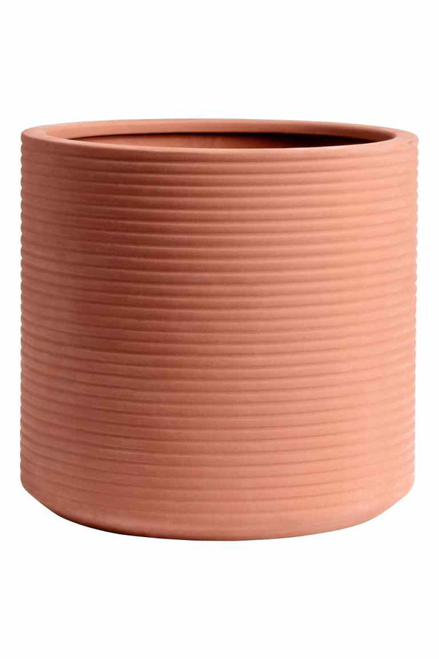 Terakotowa osłona na donicę, H&M HOME, 99,90 zł