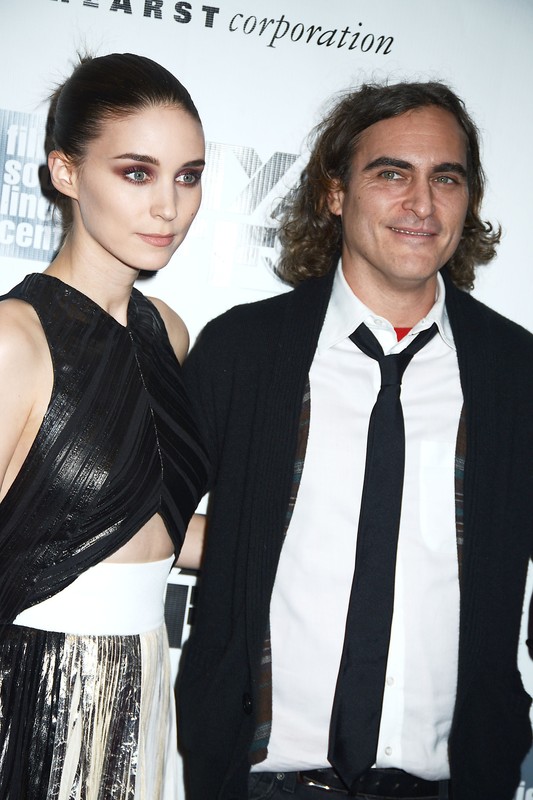 Joaquin Phoenix i Rooney Mara na projekcji filmu Her, 2013 rok
