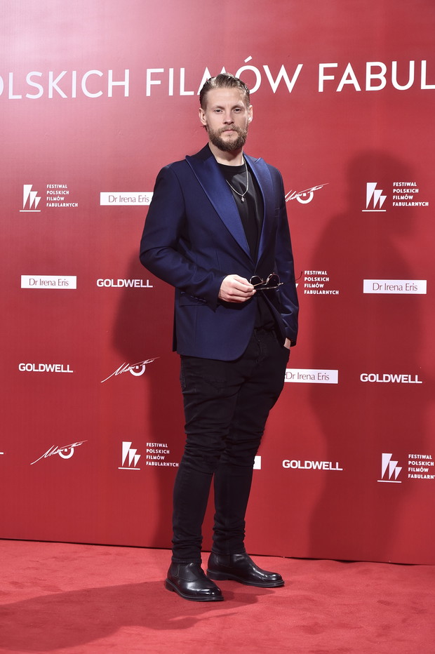 Sebastian Fabijański na gali zamknięcia Festiwalu Filmowego w Gdyni 2019.