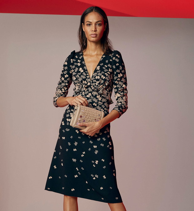 Sukienka w kwiaty Bottega Veneta