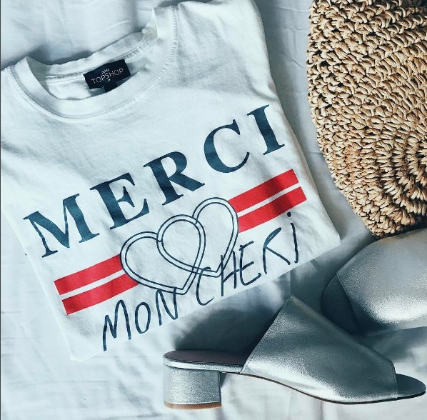 Tshirt z logo Topshop
