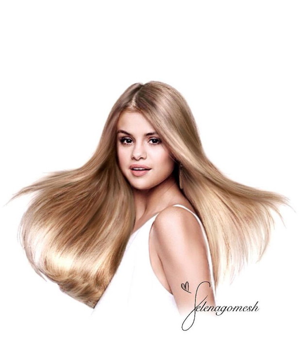 Selena Gomez w blond włosach
