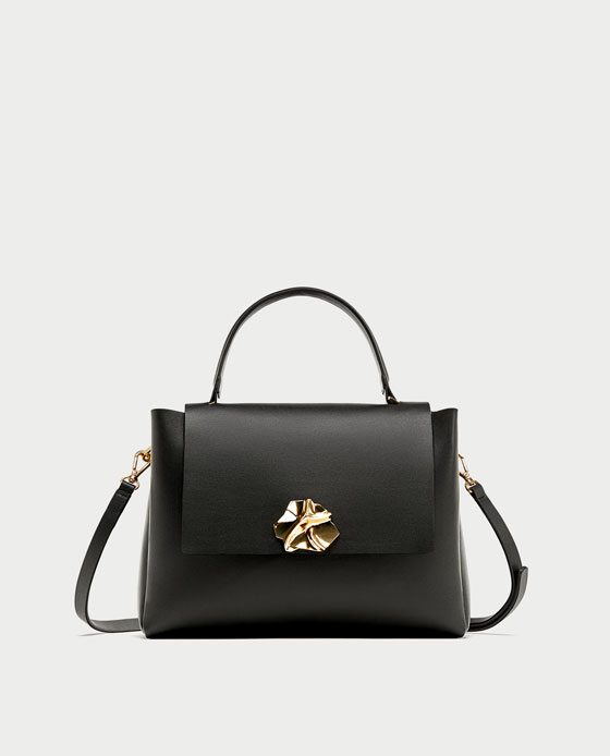 Czarna torba Zara