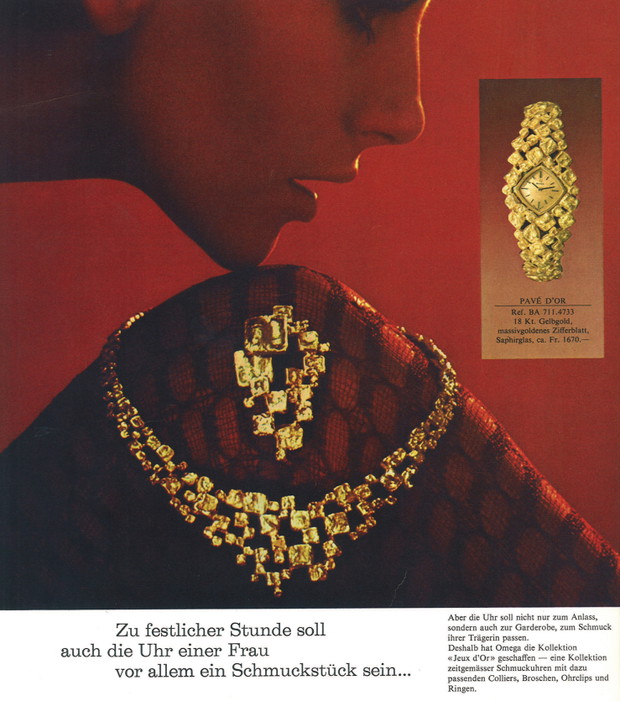 Reklama zegarków OMEGA z 1969 roku