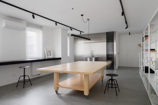 Mieszkanie z antresolą, projekt 3XEL Architekci