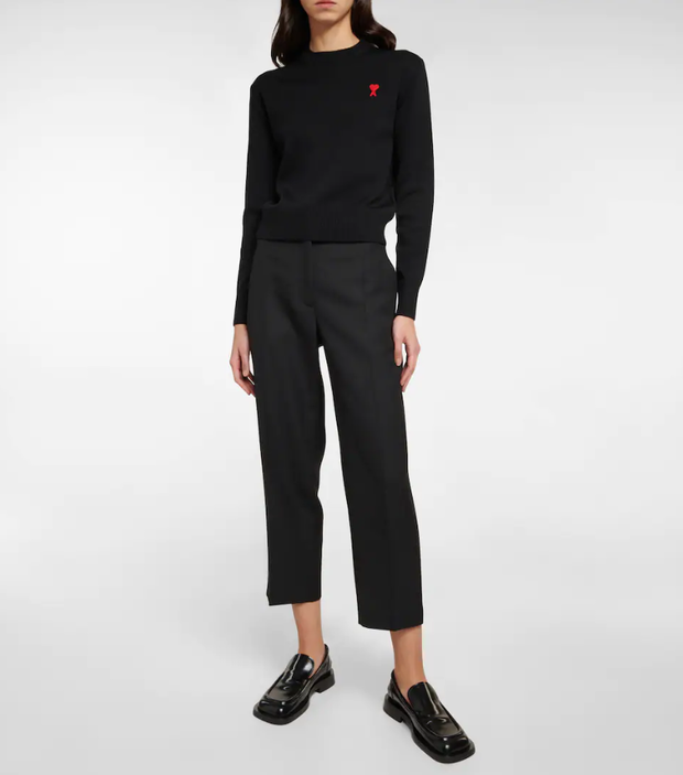 Czarny sweter na zimę, Ami Paris/MyTheresa, 250 euro