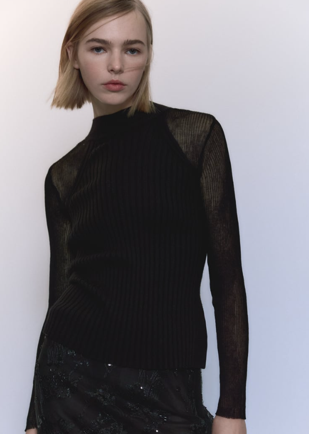 Czarny sweter na zimę, Zara, 119 zł