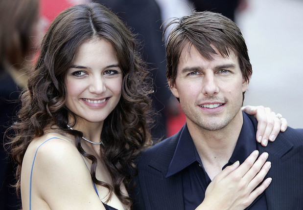 Katie Holmes i Tom Cruise na premierze w 2005 roku
