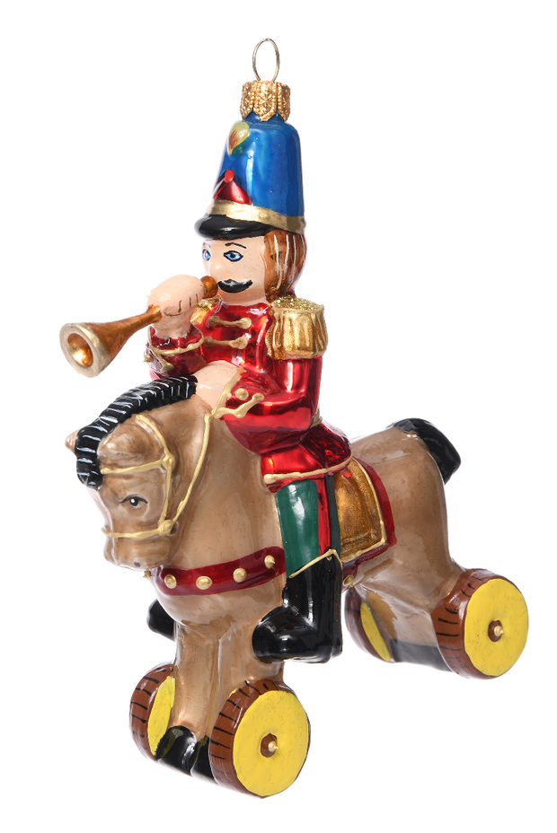 Bombka Hand Made Żołnierz na koniku 13 cm NUMER KATALOGOWY ML10718 199,00 zł, Miloo Home