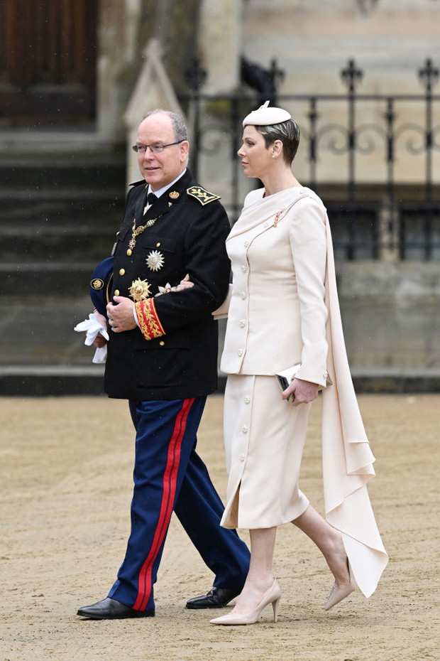 Koronacja Karola III: książe Monako Albert II i księżna Charlene