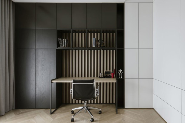 Duży apartament na warszawskim Mokotowie, projekt: MIKOŁAJSKAstudio