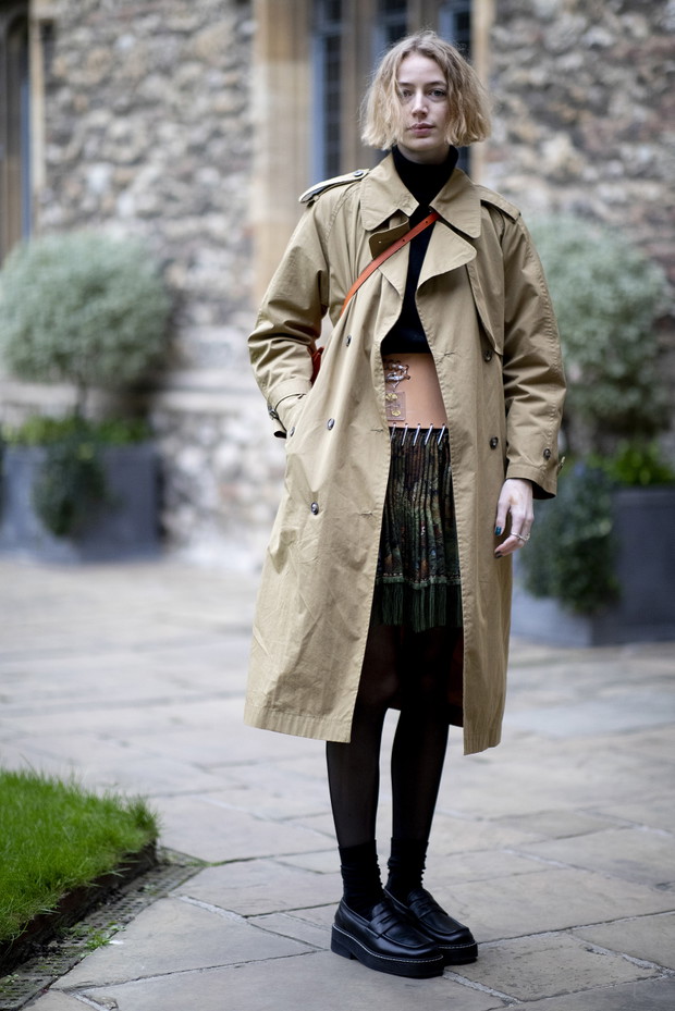 Najpiękniejsze trencze na pierwsze wiosenne dni prosto z londyńskich ulic street style