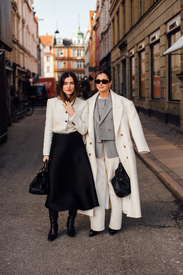 Żakiety i marynarki na ulicach stolic mody street style