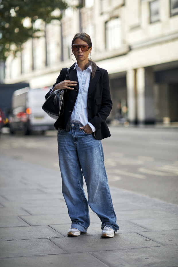 Żakiety i marynarki na ulicach stolic mody street style
