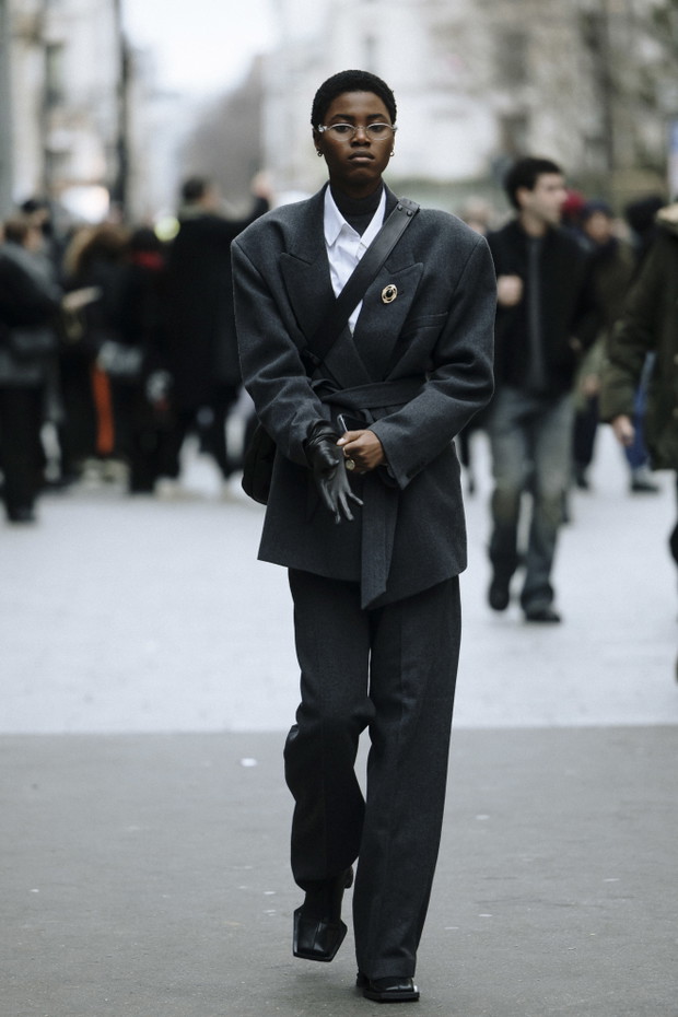Żakiety i marynarki na ulicach stolic mody street style