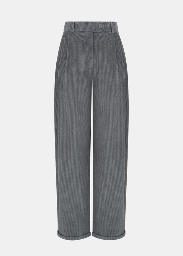 CHICHI CORDUROY PANTS GREY