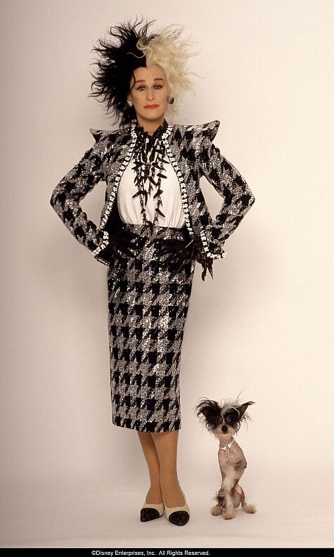 Glenn Close jako Cruella de Mon w 101 dalmatyńczyków