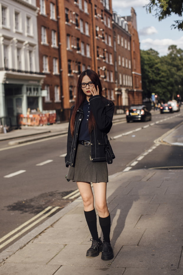Street fashion na London Fashion Week SS24