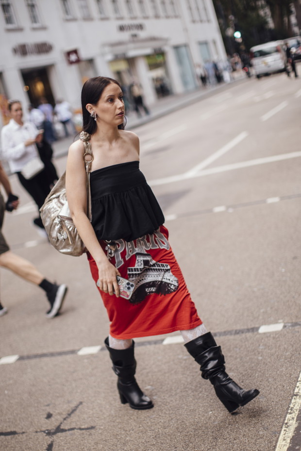 Street fashion na London Fashion Week SS24