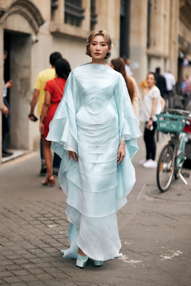 Street fashion Paris Haute Couture week jesień-zima 2024/2025