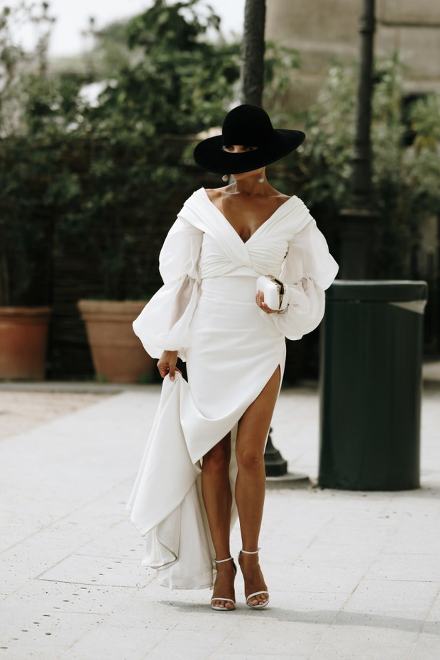 Street fashion Paris Haute Couture week jesień-zima 2024/2025