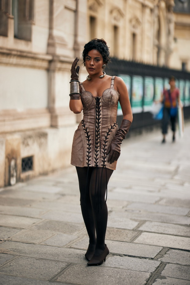 Street fashion Paris Haute Couture week jesień-zima 2024/2025