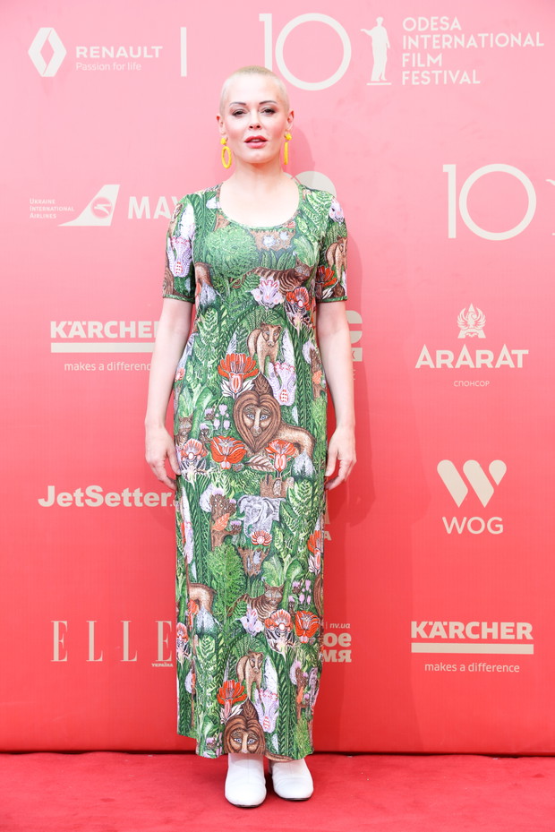 Rose McGowan na gali otwarcia Odessa Film FestivaL 2019.